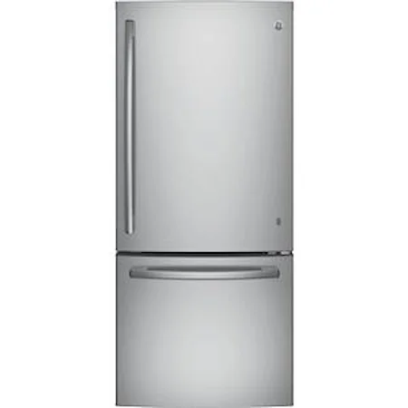 GE® Series ENERGY STAR® 20.9 Cu. Ft. Bottom Freezer Refrigerator